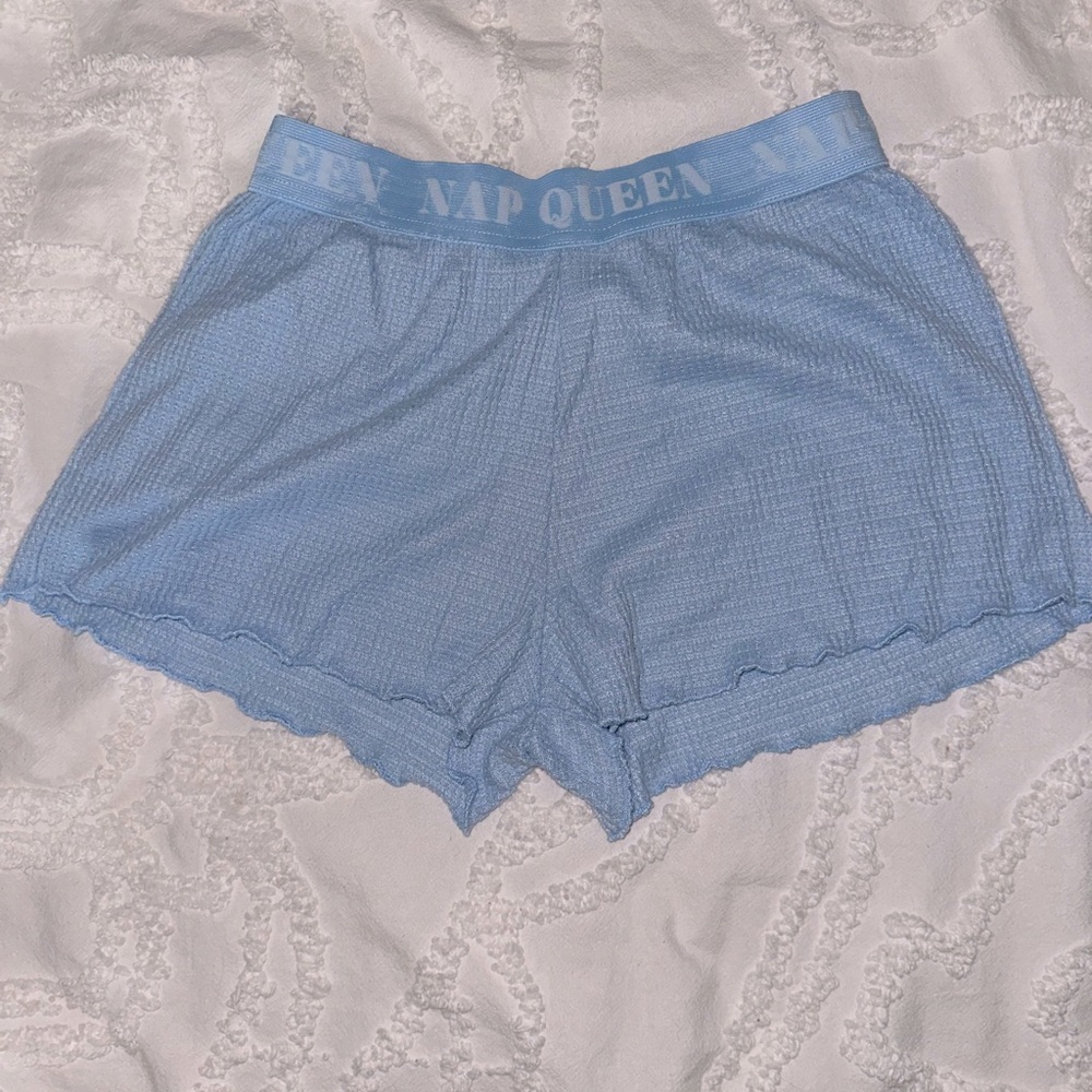 Soft waffle pajama shorts